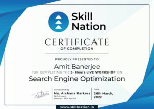 Skill Nation SEO Certificate